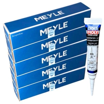 5x MEYLE Glühkerzen + LIQUI MOLY Fett für SIGNUM VECTRA C GTS ESPACE IV VEL - Bild 1 von 4