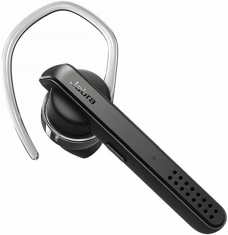Jabra Talk 45 Black Bluetooth Headset Mono Ear HD Voice Noise Cancelling Mic - Image 1 of 2