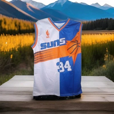 CUSTOM CHARLES BARKLEY SPLIT SUNS JERSEY SZ MEDIUM  Foto 1 de 4