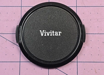 OEM VIVITAR 55mm plastic snap-on front lens cap - Image 1 of 2