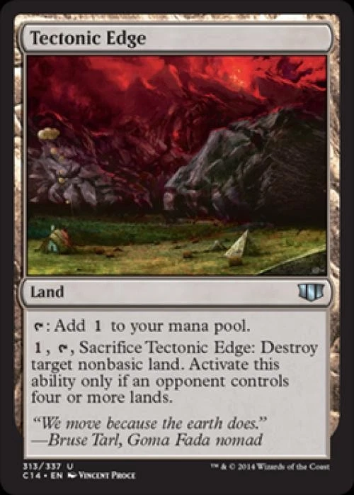 Tectonic Edge - Light Play MTG Commander 2014 Edition - Image 1 of 1