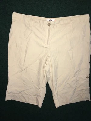 MUJERES Pantalones Cortos Enrollables Impermeable Caqui Tostado TALLA 14 Bermudas Poliéster/Nylon Ligeros  Foto 1 de 4