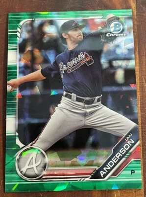 Ian Anderson  /50 2019 Bowman Chrome Green Sapphire Refractor FREE SHIPPING - Image 1 of 2
