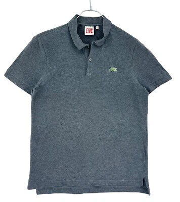 LACOSTE L!VE Camiseta De Cuello Polo Gris Para Hombre Talla 5 - L - Imagen 1 de 4