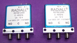 Dies ist für einen Radiall Failsafe SPDT 2,92mm K Switch bewertet DC-47GHz 12VDC Spule - Bild 1 von 3