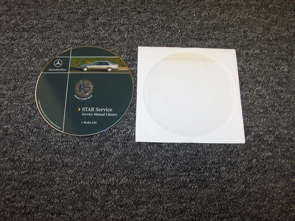 Mercedes Benz 400SEL 500SEL 1992-1993 500SEC manual de reparación de servicio de taller DVD Foto 1 de 1