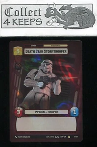 Star Wars Unlimited JCC promoción semanal Estrella de la Muerte Stormtrooper 13/20 lámina rara - Imagen 1 de 2