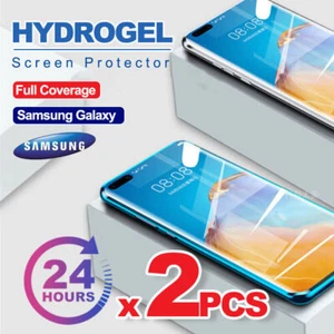 2x Hydrogel Samsung Galaxy S24 S23 S22 S21 S20 S10 FE Ultra Plus 5G Protector - Picture 1 of 12