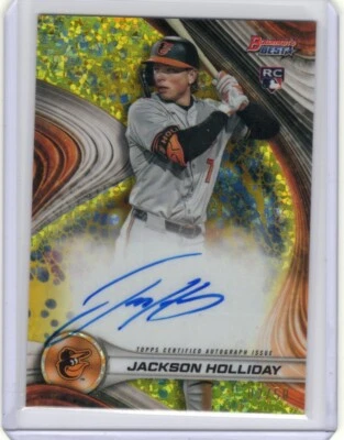 JACKSON HOLLIDAY 02/50 ON-CARD AUTO - 2024 BOWMAN'S BEST - ROOKIE CARD B24-JH - Image 1 of 2