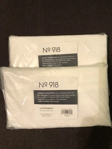Lightenberg Emily Set Of 2 Sheer Curtain Panels 59 x 109 Egg New In Packing - Bild 1 von 3