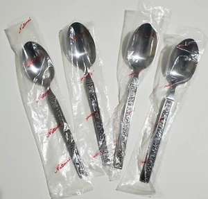 Vintage Costellano Stainless National Silver Company Flatware Lot Of 4 Teaspoons - Picture 1 of 8