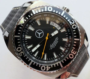 Mercedes Benz Motorsport AMG Carbon Fiber Racing Car Accessory Automatic Watch - Picture 1 of 24