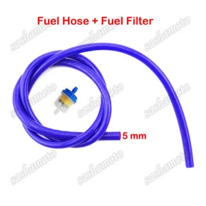 Blue Gas Fuel Filter Hose Tube Line Chinese Pit Dirt Bike ATV Quad Motorcycle - Picture 1 of 4