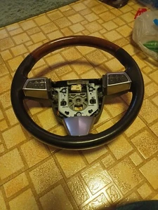 2008 CADILLAC SRX LEATHER WOODGRAIN STEERING WHEEL - Used - Picture 1 of 24