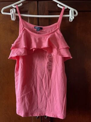 Gap kid’s girls ruffle tank top size xxl 14-16 NWOT - Image 1 of 4
