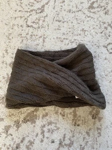 New zara chunky knit muffler infinity scarf Taupe Grey - Picture 1 of 4