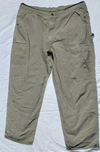 Vintage Carhartt B112 DES Utility Carpenter Cargo, Measured 40 x 30" Khaki - Picture 1 of 10