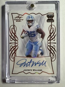 K287,681 - 2021 Leaf Trinity #BAJW2 Javonte Williams Auto - Picture 1 of 1