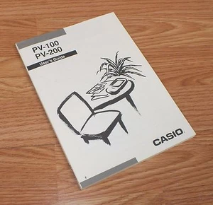 Genuine Casio User's Guide / Manual Only For PV-100 & PV-200 **READ** - Picture 1 of 2