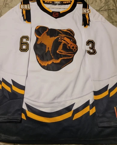 Bruins #63 Marchand Reverse Retro Jersey Cover