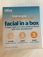 bliss TRIPLE OXYGEN facial in a box 3-STEP: Mask, Peel, Treat ANTI-AGE 2 Facials