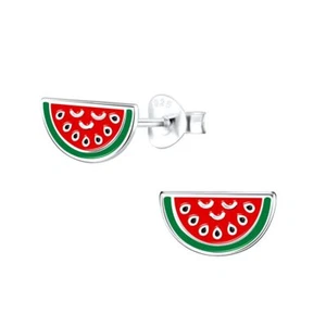 Watermelon Stud Earrings - 9mm - 925 Sterling Silver - Picture 1 of 1