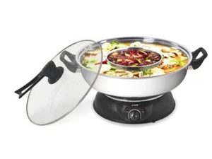 Sunpentown SS-303 Electric Shabu Shabu Pot (2 Compartments) - Picture 1 of 3