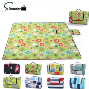 Alfombra manta suave de picnic de 78"" para acampar playa extra grande de 3 capas - Imagen 1 de 19