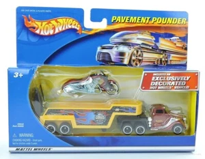 Remolque para camión Hot Wheels Pavement Pounder Ducans motocicleta 89049 amortiguadores altos - Imagen 1 de 6
