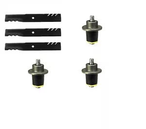 Bad Boy Mower - 3 Deck Spindles & 1 set 60'' Mulch Blades - ZT CZT Pup - Picture 1 of 1