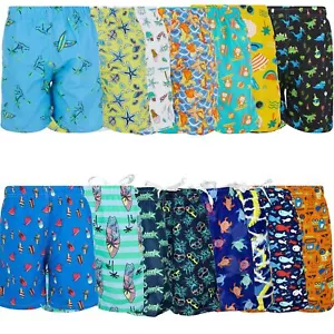 Boys Swimming Trunks, Kids Swim Shorts Beach, ASSORTED PRINTS & SIZES - Picture 1 of 2