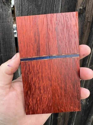 Padauk & Redwood Segmented - Knife Scales - Image 1 of 4