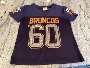 Medium Victoria’s Secret PINK DENVER BRONCOS  NFL Sequin Jersey Limited Edtion - Bild 1 von 6