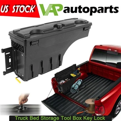 Left For 2002-2018 Dodge Ram 1500 2500 3500 Truck Bed Swing Storage Tool Box - Image 1 of 4