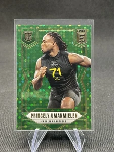 2025 Panini Donruss Elite Princely Unanmielen RC 190 Green Disco Panthers Rookie - Picture 1 of 2