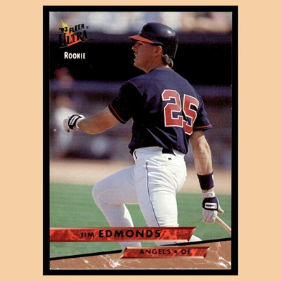 Tarjeta de béisbol Jim Edmonds novato #519 1993 Ultra California Angels MLB casi nueva Foto 1 de 4