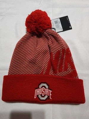 Gorra tejida de invierno Nike Ohio State Buckeyes, roja, nueva con etiquetas Foto 1 de 4