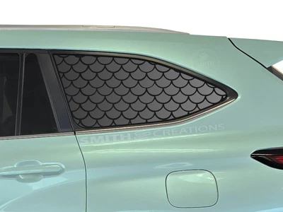 Fits 2020-2025 Toyota Highlander Fish Scales Pattern Window Decal Pre Cut Foto 1 de 3