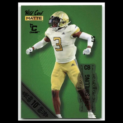 Tre Swilling #MB 106 2022 Wild Card Matte Georgia Tech Yellow Jackets Football - Image 1 of 3