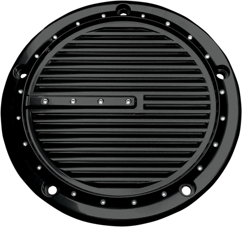 Cubierta Covingtons Derby con hoyuelos - capa en polvo negra brillante C1073-B Foto 1 de 1