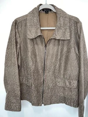 Tribal Studio Animal Print Design Jacket Womens Petite XL - Image 1 of 4