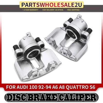 Pinza de freno de disco delantera izquierda y derecha 2 piezas para Audi 100 Quattro A6 Quattro A8 S6 Foto 1 de 4