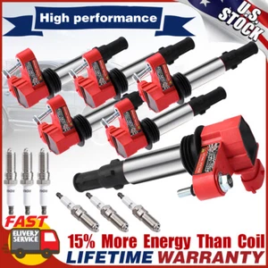 6 Pack Ignition Coil & Iridium Spark Plug for Cadillac CTS Buick GMC 3.6L UF375 - Picture 1 of 12