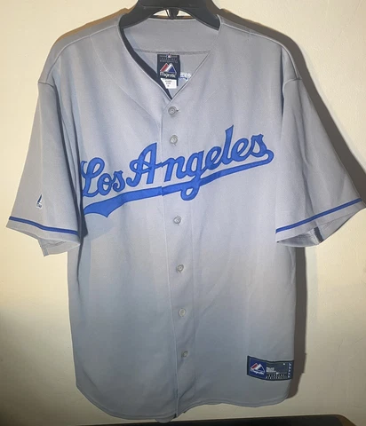 Los Angeles Dodgers Matt Kemp Jersey Mens Blue Majestic Baseball MLB Size M Used Cover
