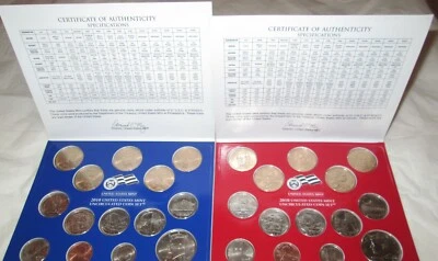 2010 Mint Set U.S. Mint  Philadelphia and Denver 28 Uncirculated Coins & COA  - Image 1 of 2