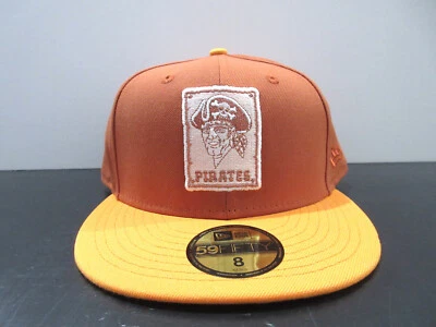 Pittsburgh Pirates Hat Cap Fitted Mens 8 MLB Baseball Cooperstown Collection - Image 1 of 4