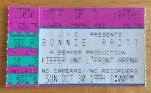 Bonnie Raitt Konzertkarte Stub Kiefer UNO Arena New Orleans LA 30.10.1994 - Bild 1 von 2