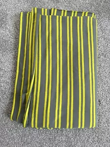 2 metres of fabric, 60" wide, John Louden cotton jersey khaki yellow stripe - Picture 1 of 2