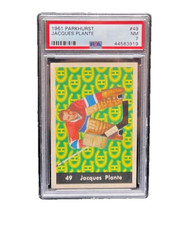 1961-62 Parkhurst JACQUES PLANTE Montreal Canadiens #49 HOF PSA NM 7