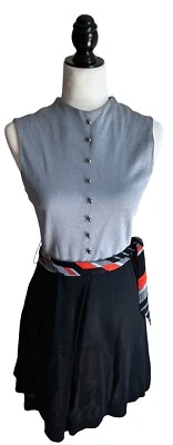 Mini Vestido Saks Fifth Avenue The Young Circle Pequeño Años 60 Corto Mod Vintage Años 60 Foto 1 de 4